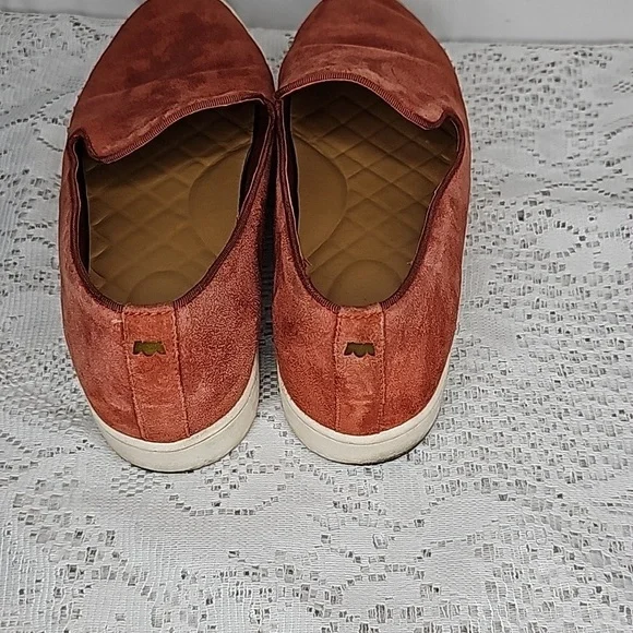 Birdies Swift leather burnt orange slip on loafer flats shoes sz 8 - Picture 6 of 11